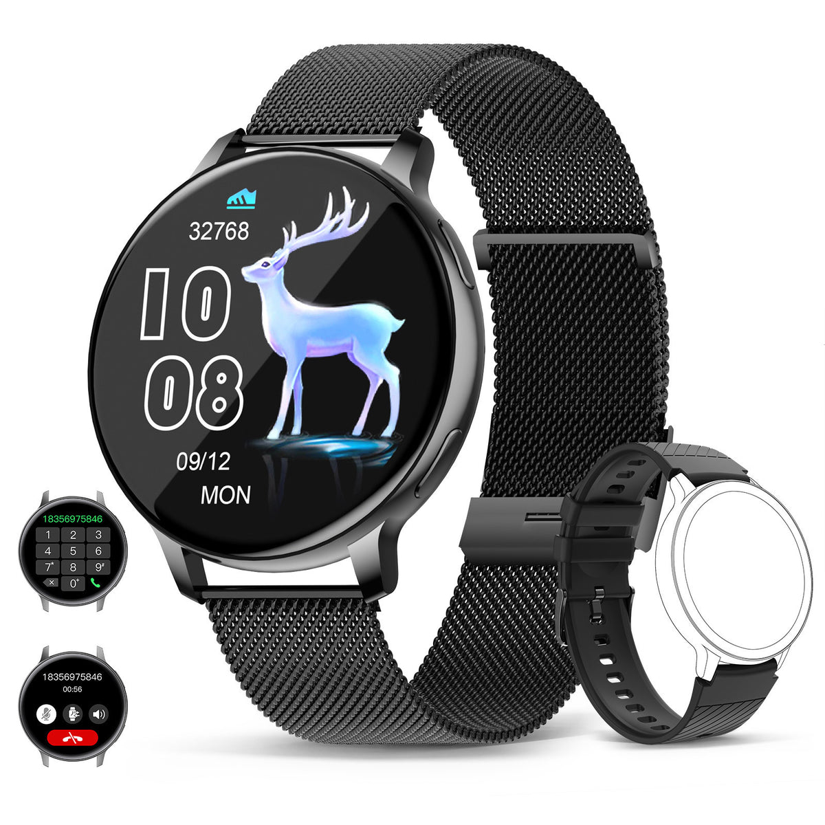 S53 Bluetooth Smart Watch with Health Monitoring