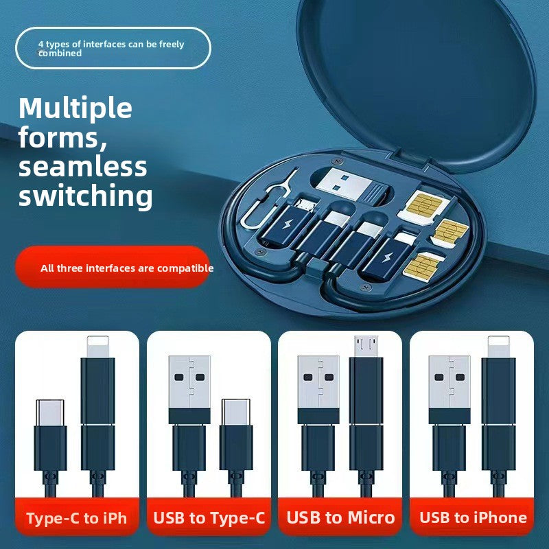 60W Fast Charging Cable Set with Storage Box