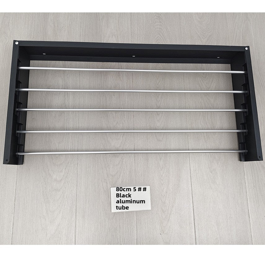 Foldable Metal Drying Rack for Bathroom Balcony
