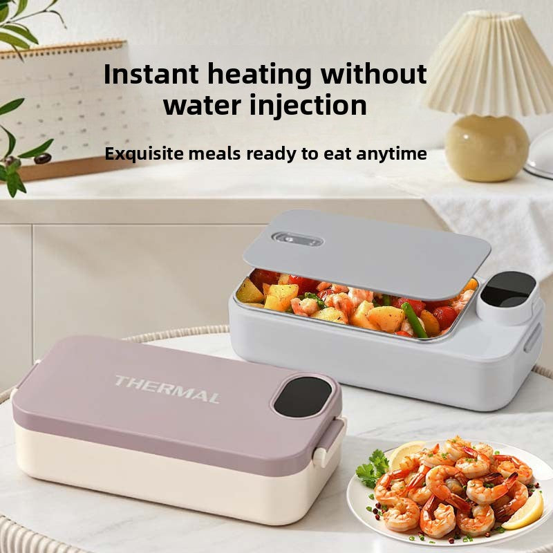 Stainless Steel Wireless Heating Lunch Box