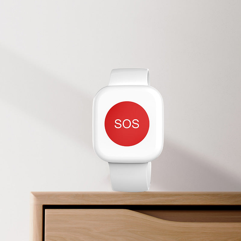 Wireless 433MHz Watch-Style Emergency SOS Alert Help Button Bracelet for Elderly Care