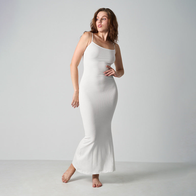 Womens Slim Fit Modal Ribbed Camisole Dress