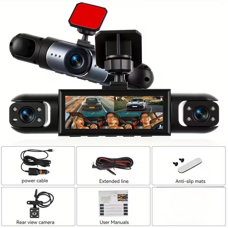 Four Lens WiFi Car DVR with 360 Monitoring