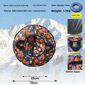 Winter PVC Inflatable Snow Tube with Cloth Cover for Outdoor Sledding and Grass Sliding