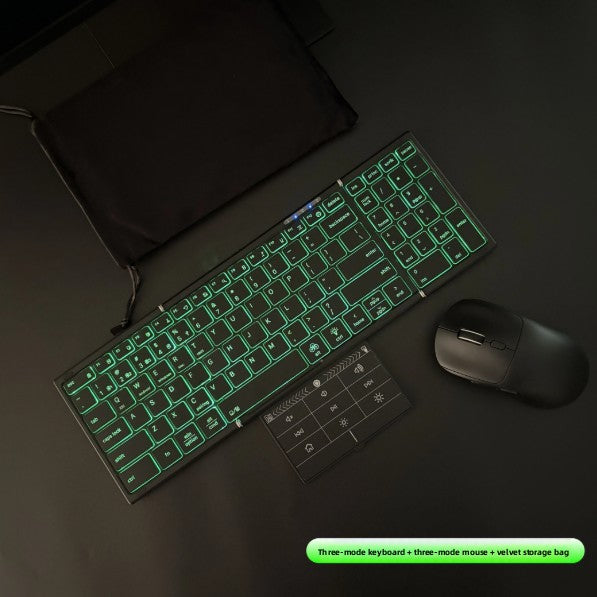 Backlit Foldable Wireless Keyboard with Touchpad
