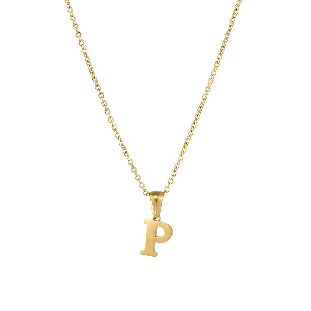 Alphabet Pendant Necklace