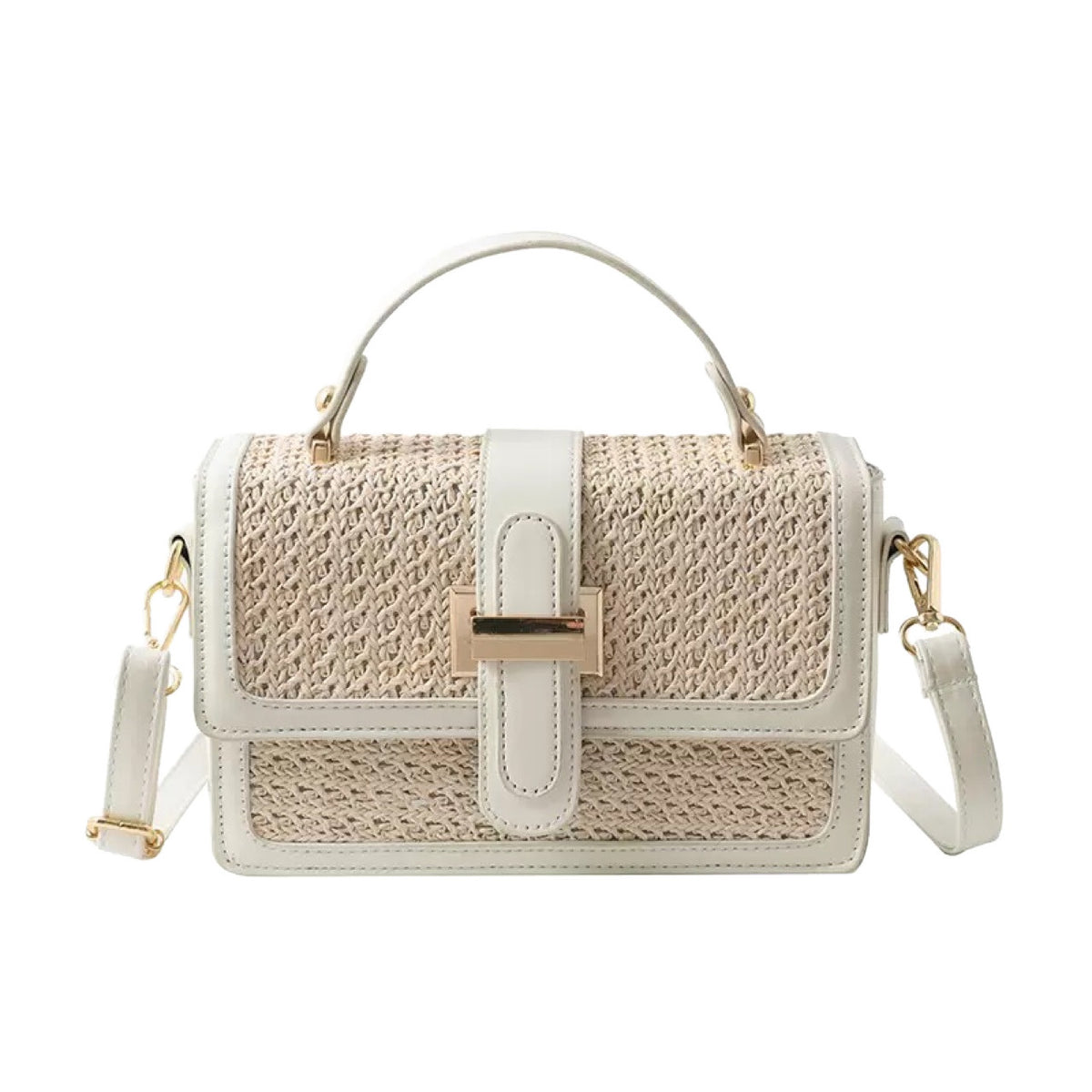 Woven Small Square Crossbody Bag