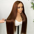 Human Hair Lace Wig Bone Straight