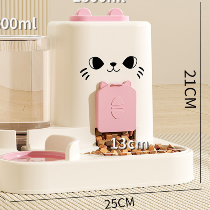 PP Automatic Pet Feeder and Water Dispenser Bowl for Cats and Small Dogs