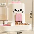 PP Automatic Pet Feeder and Water Dispenser Bowl for Cats and Small Dogs