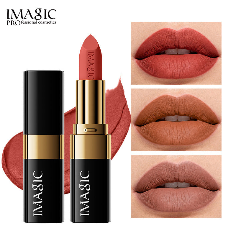 Black tube gold ring matte matte matte face lipstick