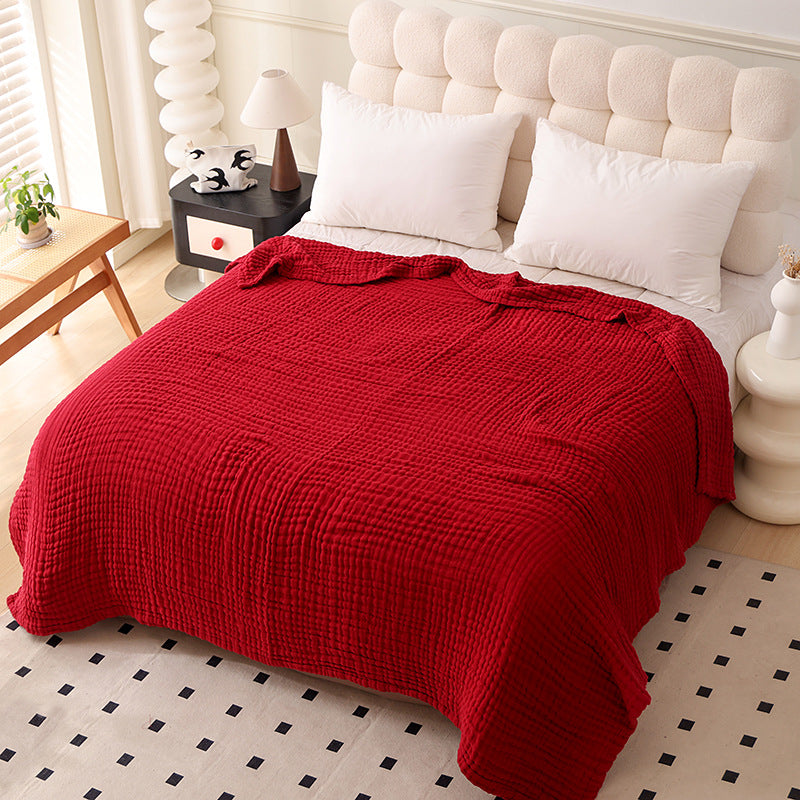 Large Size Plain Cotton Muslin Blanket