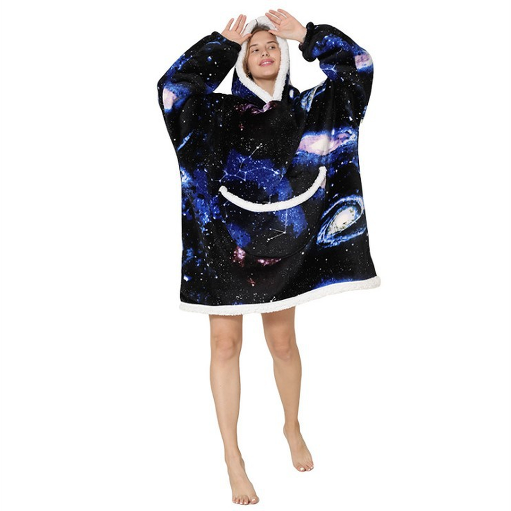 Oversized Hooded Wearable Blanket