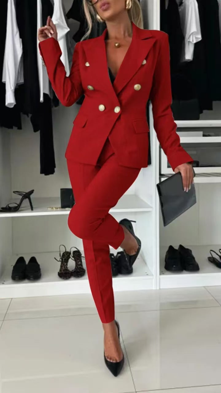 Women?s Slim Fit Solid Color Single Button Blazer Long Sleeve Casual Suit Jacket