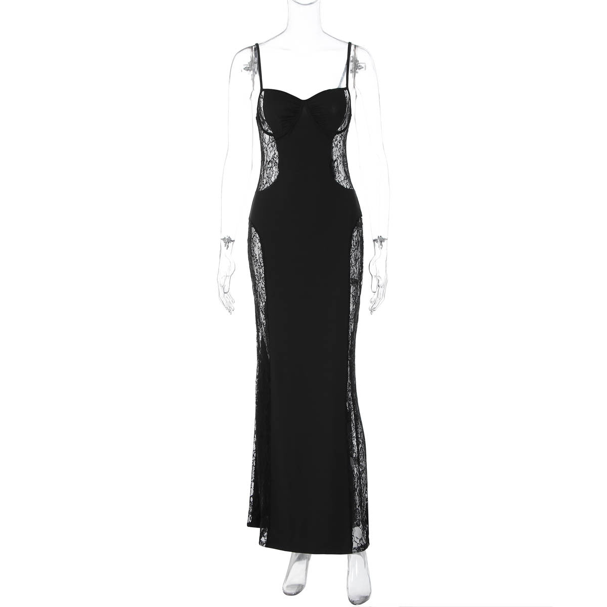 Lace Bodycon Strap Dress
