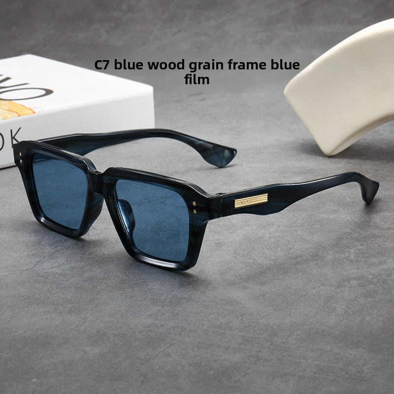Retro Square Oversized Sunglasses for Men