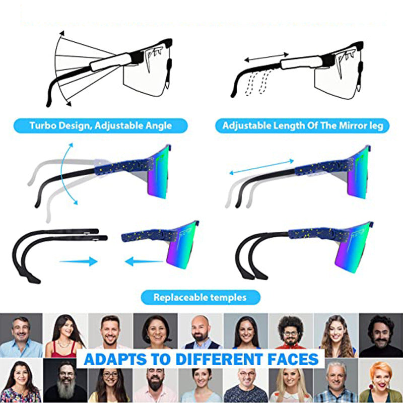 Men Women Coated Sports Sunglasses Windproof Cycling Glasses