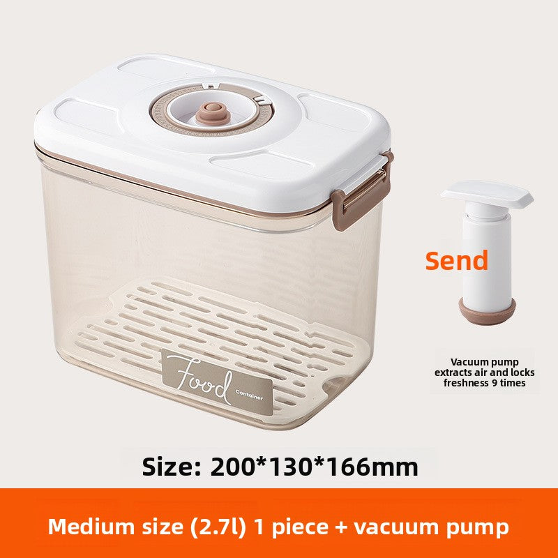 Electric vacuum storage box with air extraction function