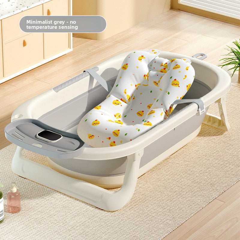 Temperature Sensing Baby Bathtub with Foldable Design
