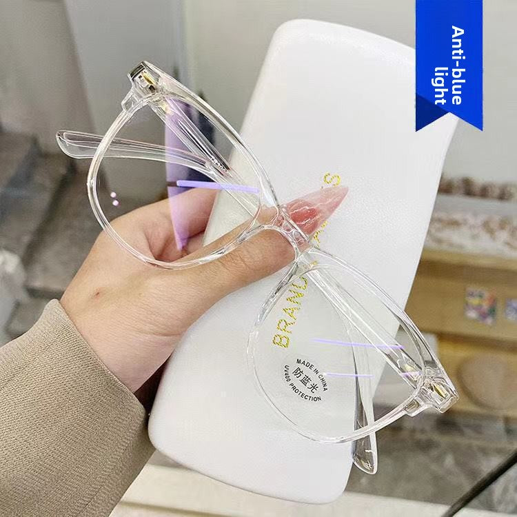 Anti Blue Light Square Frame Glasses with Studded Design