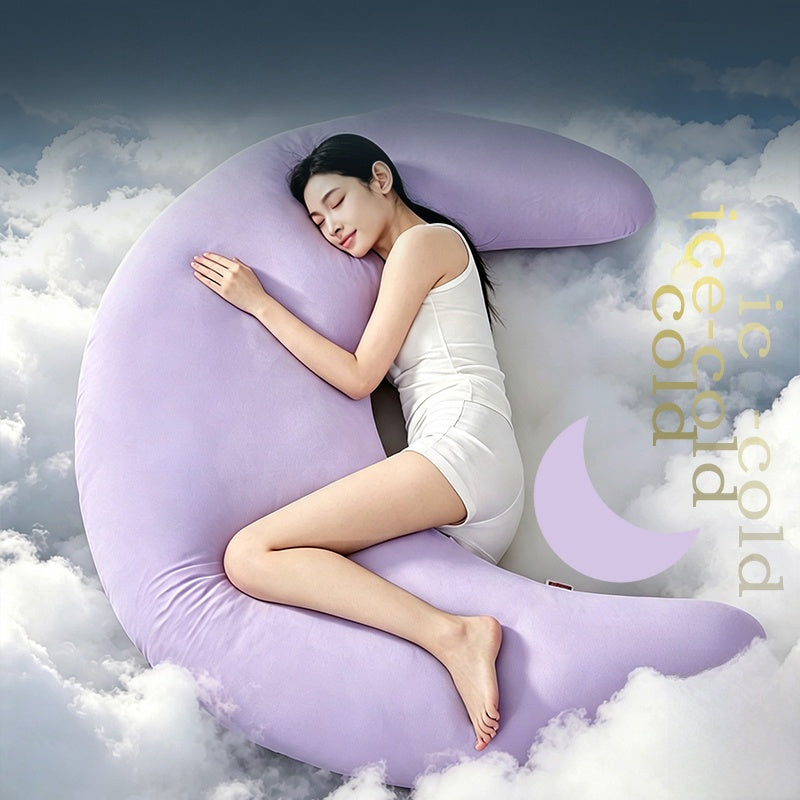 Moon Shaped Cooling Pillow for Side Sleepers