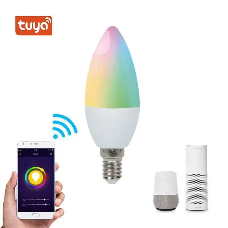 WiFi Voice Control Smart LED Bulb E14 RGBCW