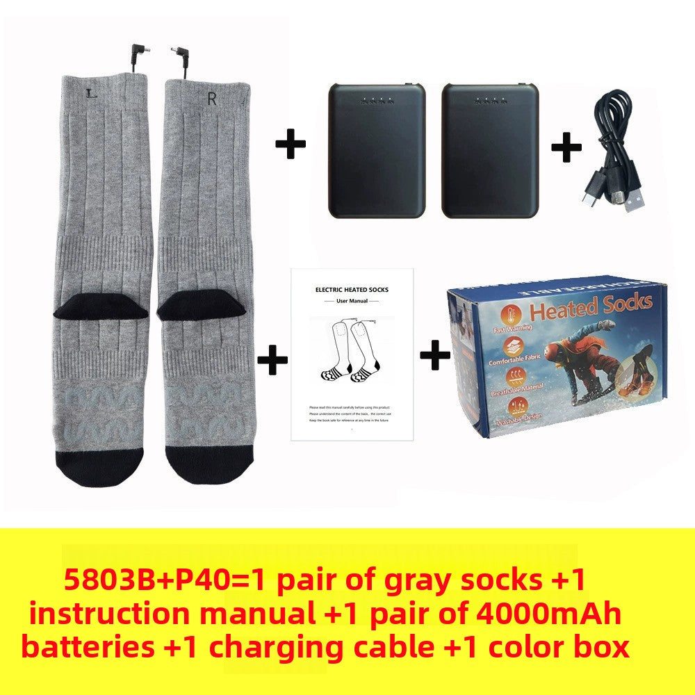 Heated socks - Skiing-specific electric heating socks