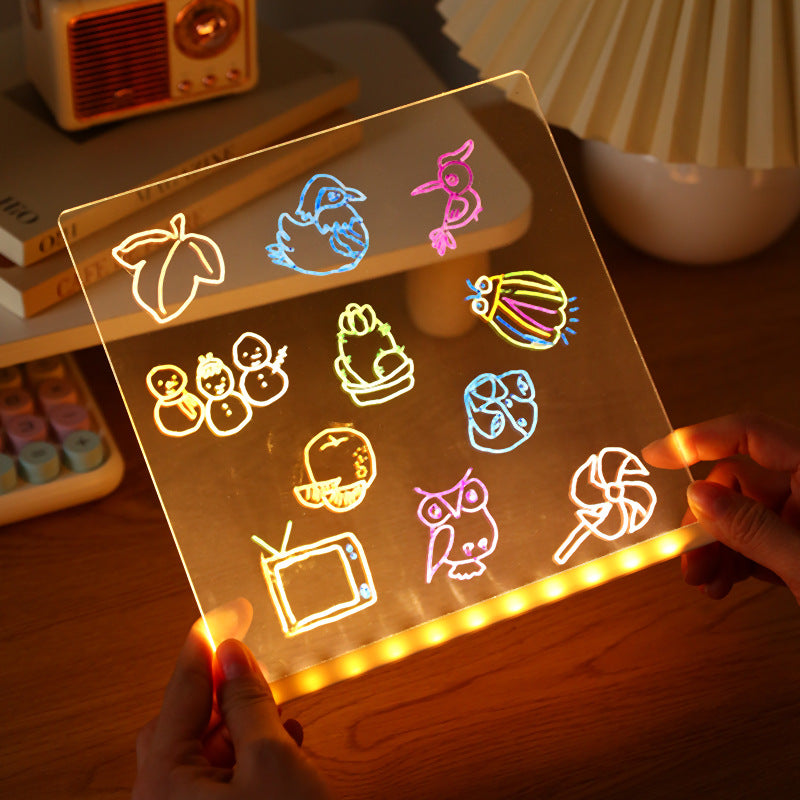 Childrens Erasable Glow Drawing Board
