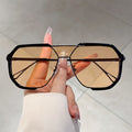 Fashion Square Metal Frame Sunglasses UV400 Protection