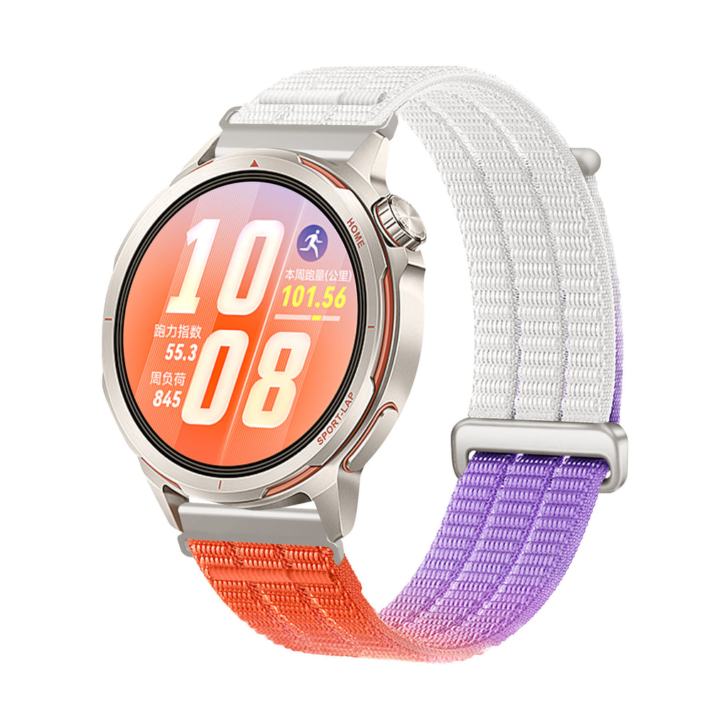 Suitable for Huawei Watch Gt Runner2 Watch Strap Cloud-Like Breathable Gradient Woven Nylon Watch Strap 22mm