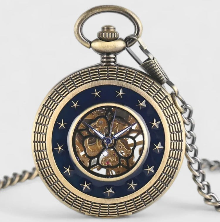 Retro Mechanical Pocket Watch Double Cover