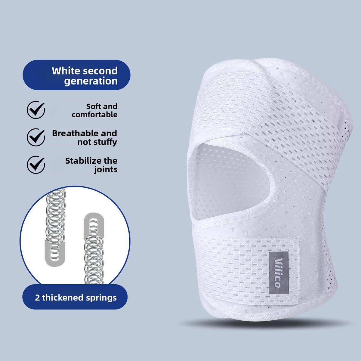 Breathable Sports Knee Pads with Spring Support