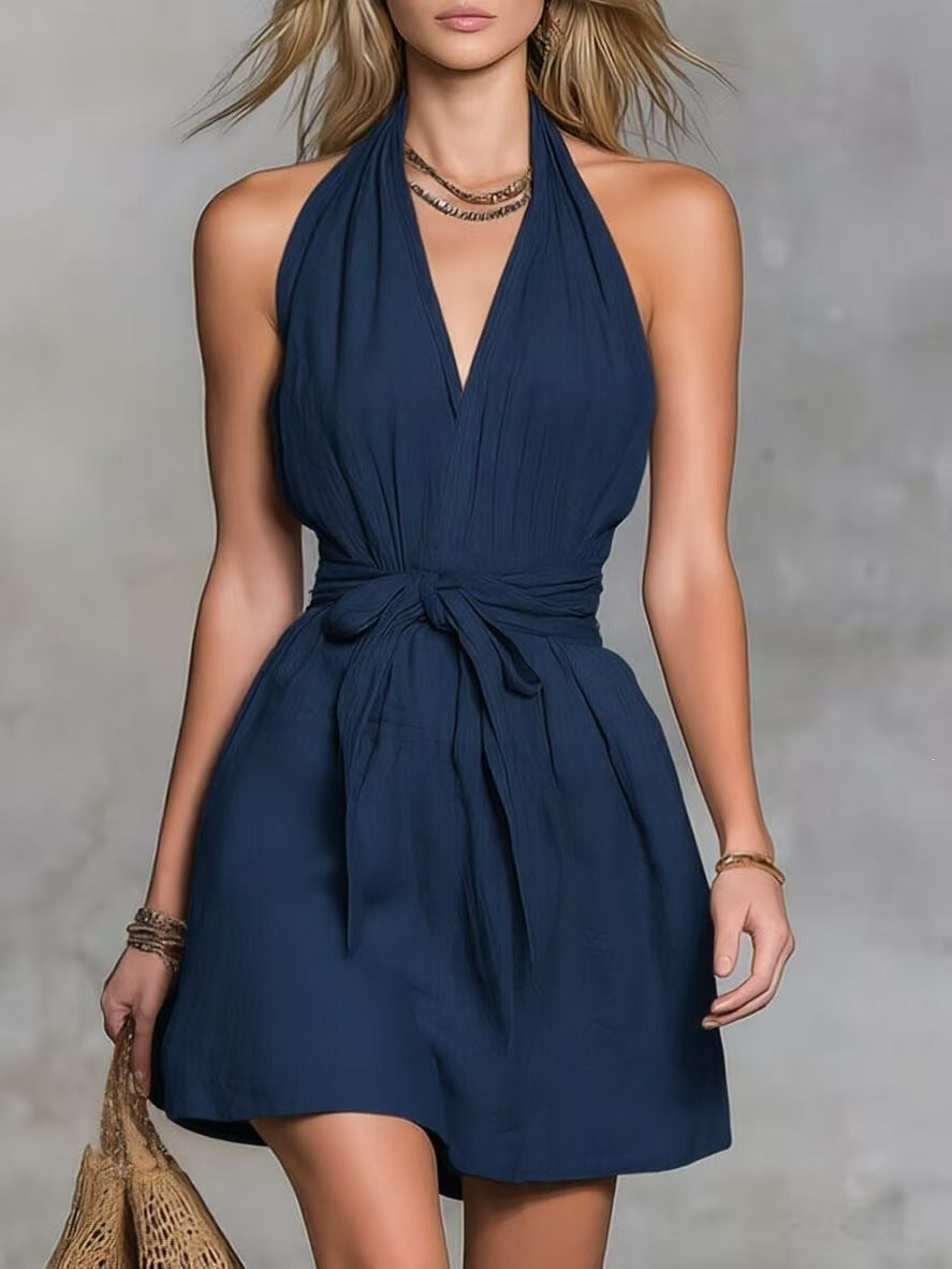 V-neck dress