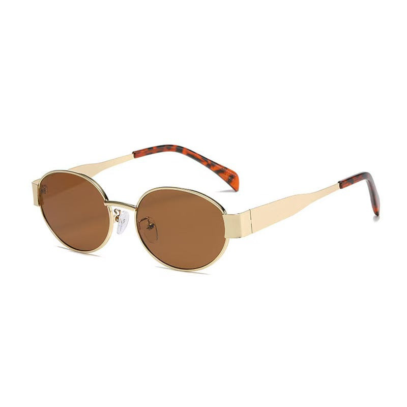Sunglasses Fashion Metal Frame Anti-Uv Glasse