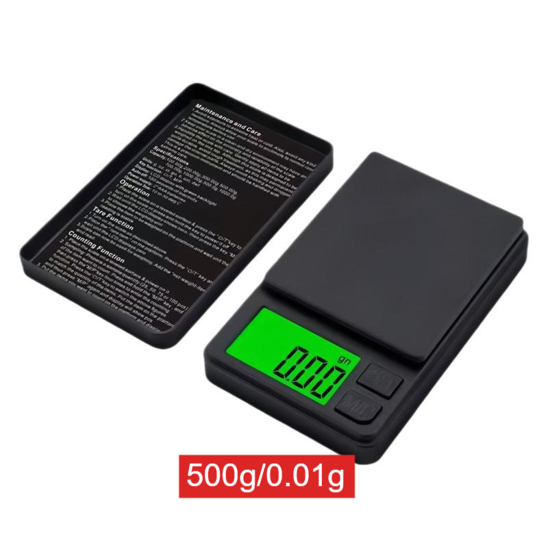 Mini High Precision Digital Pocket Scale 1000g/0.01g LCD Backlight Jewelry Gold Baking Kitchen Weighing Scale