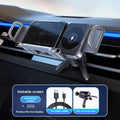 Dual Motor Wireless Car Phone Holder with Rotation