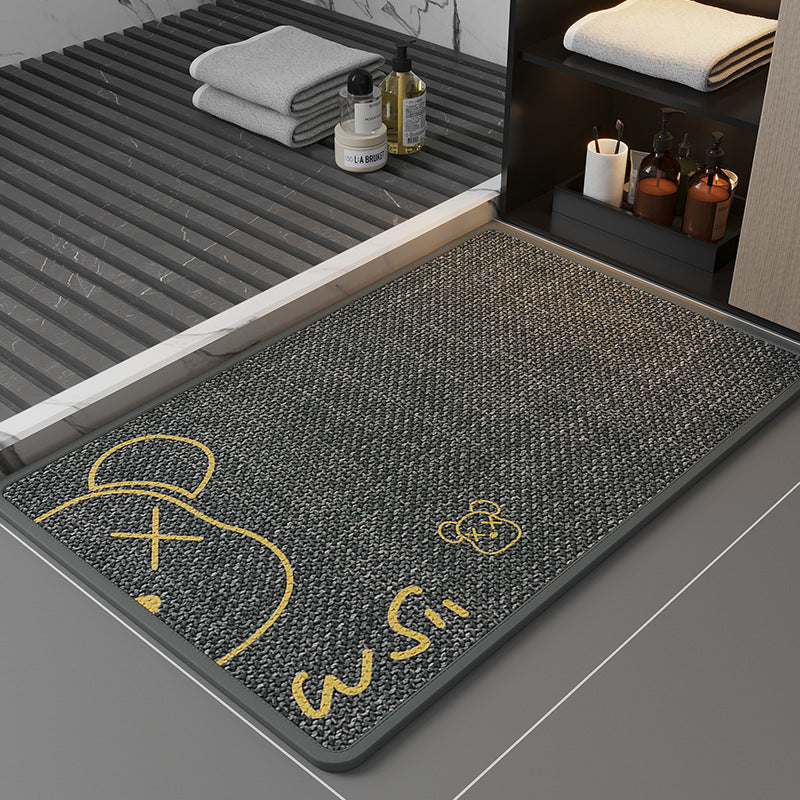 Cute Cartoon Bathroom Mat Absorbent Non-Slip Home Decor