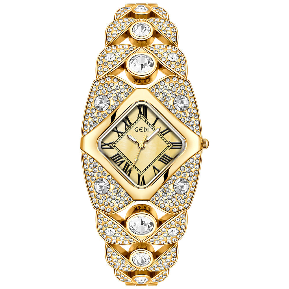 Luxury Diamond Retro Bracelet Women's Watch