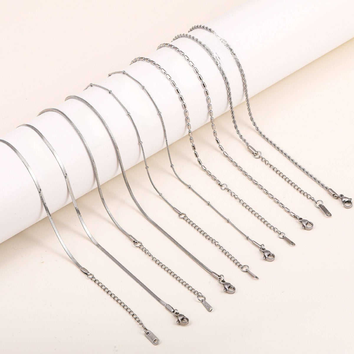 Versatile Braided Chain and Blade Necklace