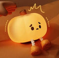 Silicone Pumpkin Night Light with Magnetic Base