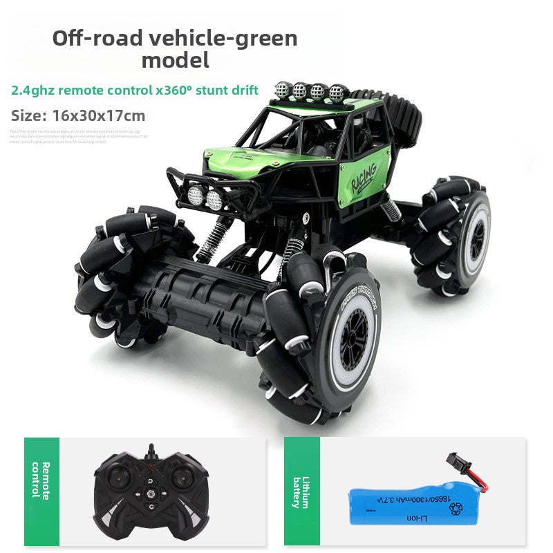 Alloy Four-Wheel Drive Remote Control Stunt Car
