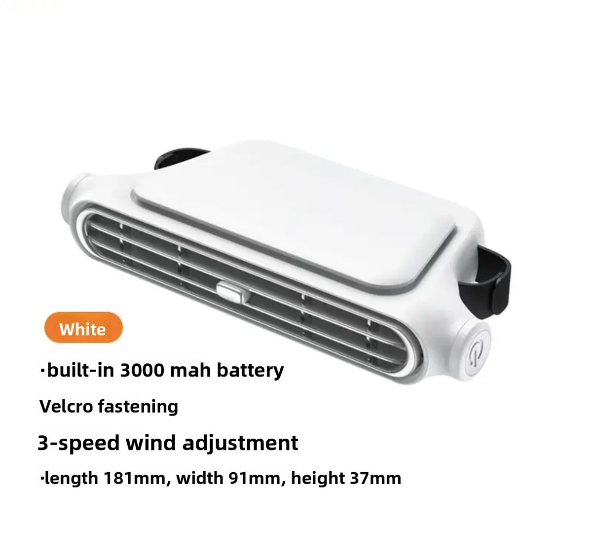 USB Bladeless Car Seat Cooling Fan