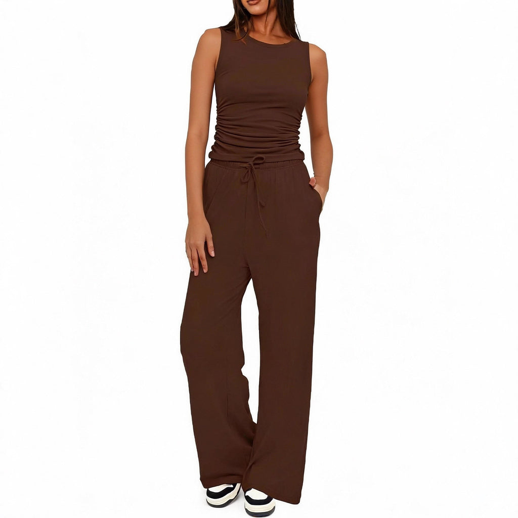 casual wide-leg pants