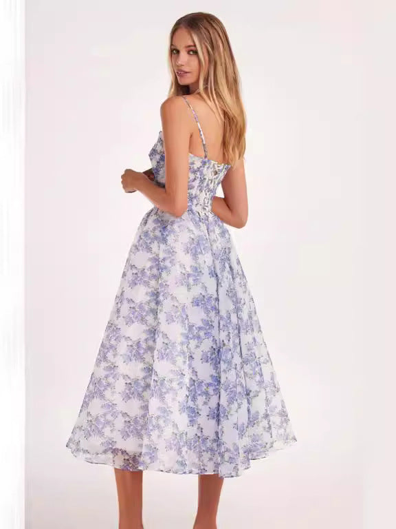 2026 New Spring and Summer Off-Shoulder European and American Women's Fashion Chiffon Fairy-Style Elegant Evening Dress