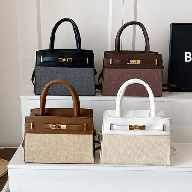 Womens Color Block Crossbody Bag