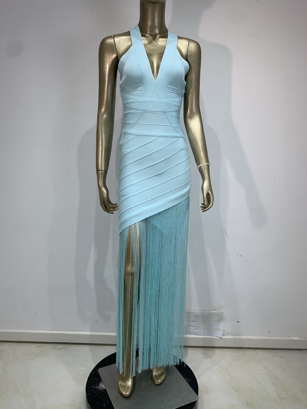 Bandage Tassel Long Dress
