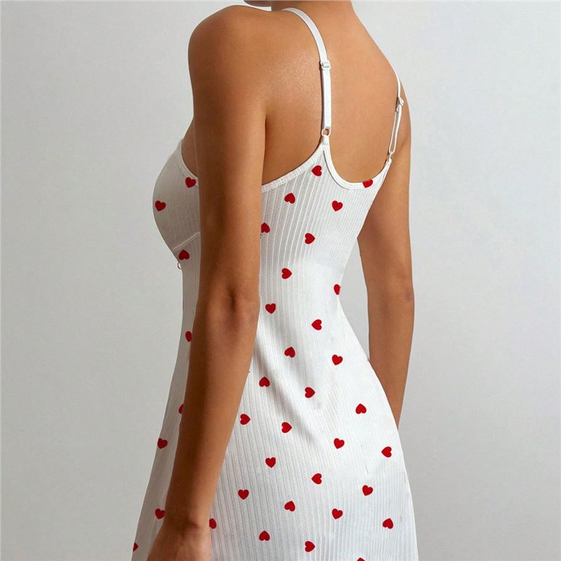 Women's Soft Half-Velvet Suspender Nightgown with Bow-Tie Straps Casual Lounge Dress for Home Wear