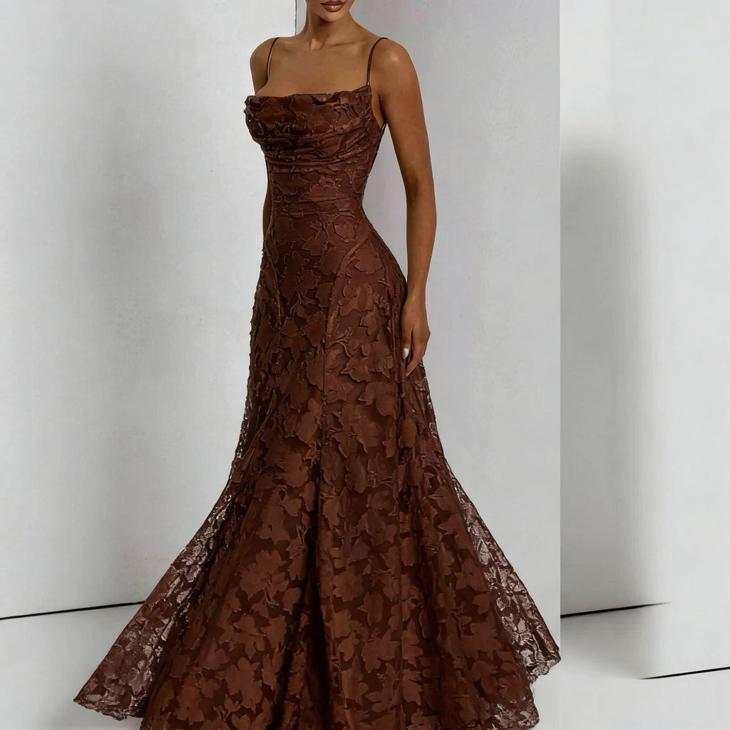 Elegant Back Tie A Line Dress