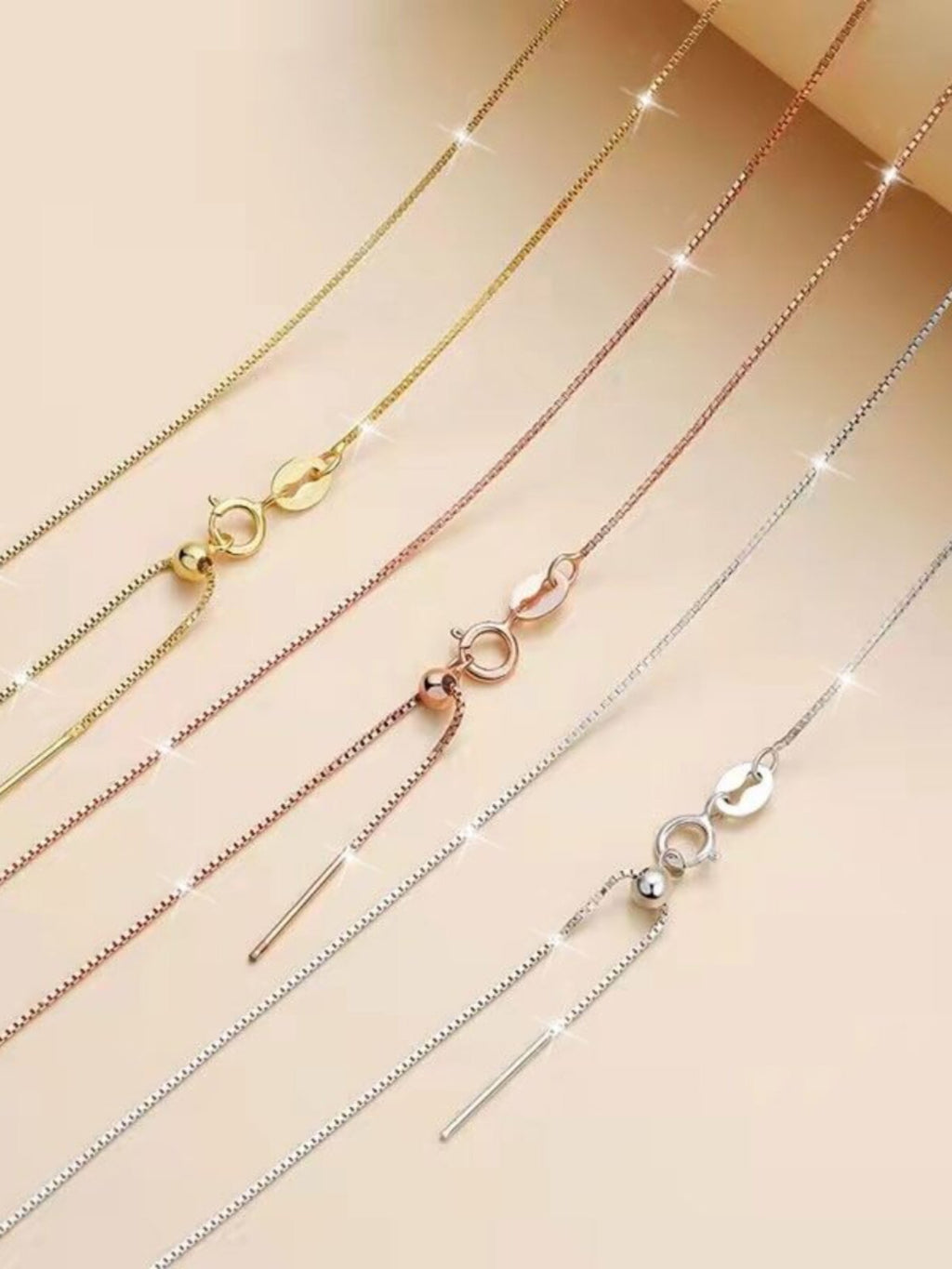 Adjustable 18K Gold Necklace Chain