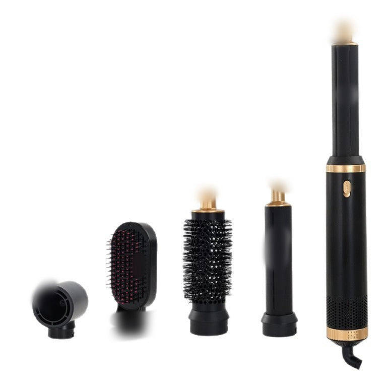 Five-in-one hot air curling and straightening hair rod, suitable for both curling and straightening hair